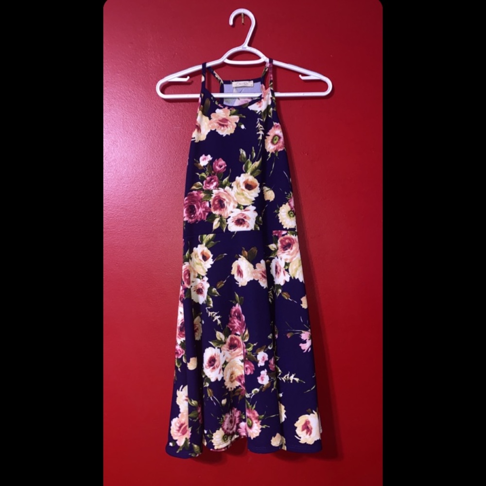 ✰Floral Navy Dress✰